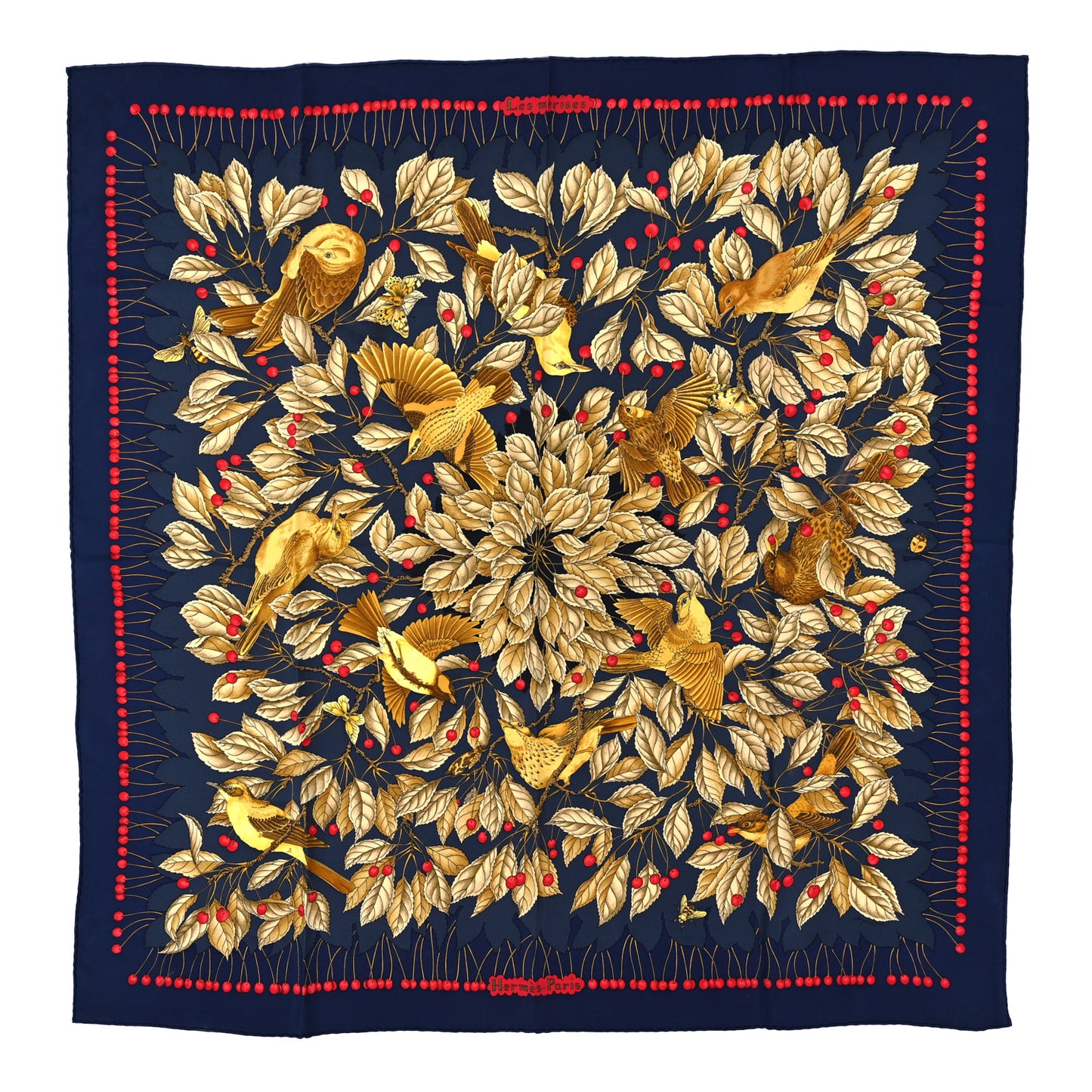 Silk Les Merises Scarf 90
