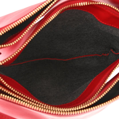 Celine Lambskin Small Trio Crossbody Bag Red 6 of 11