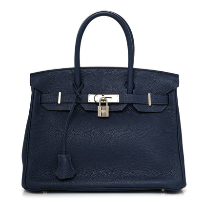 Hermes Togo Verso Birkin 30 Bleu Nuit Rose Pourpre 1 of 11