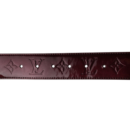 Louis Vuitton Vernis LV Facettes Belt 80 32 Rouge Fauviste 4 of 7