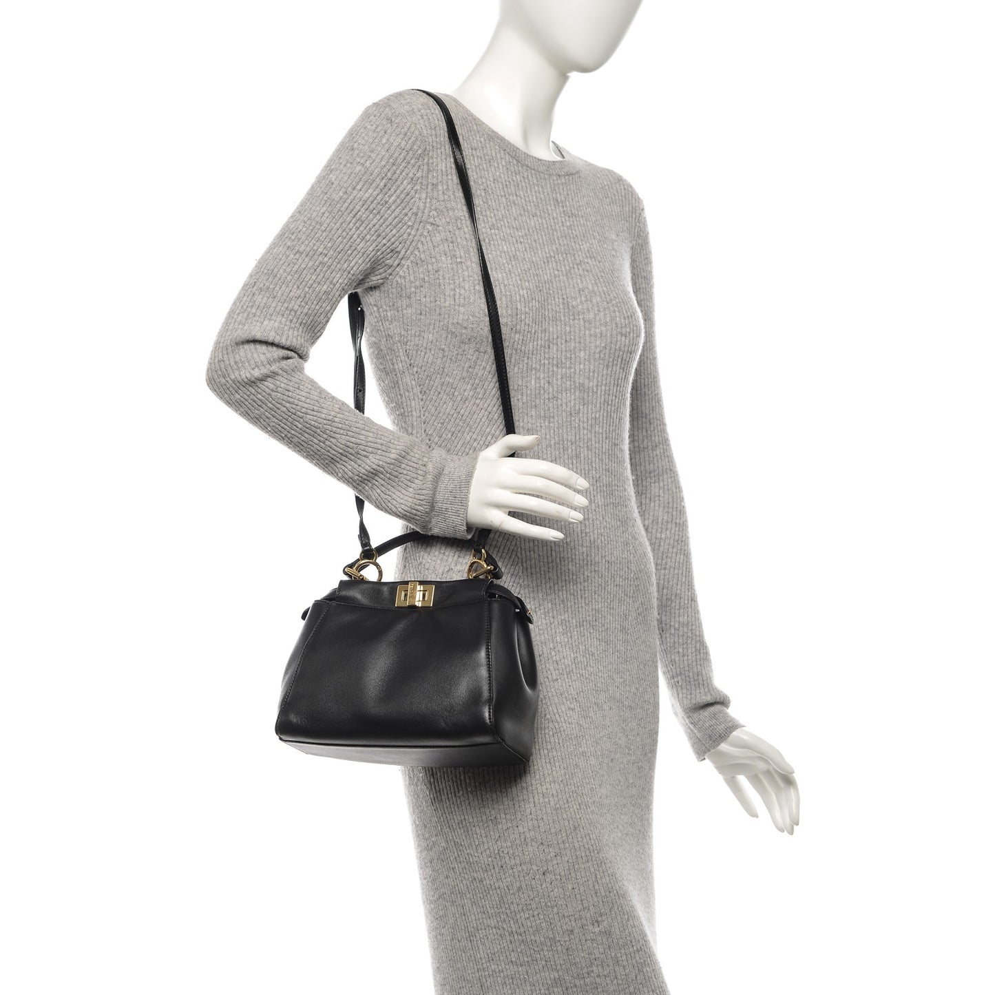 Nappa Mini Peekaboo Iconic Satchel Black