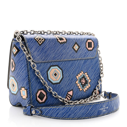 Louis Vuitton Epi Azteque Twist Shoulder Bag MM Denim Light 3 of 12