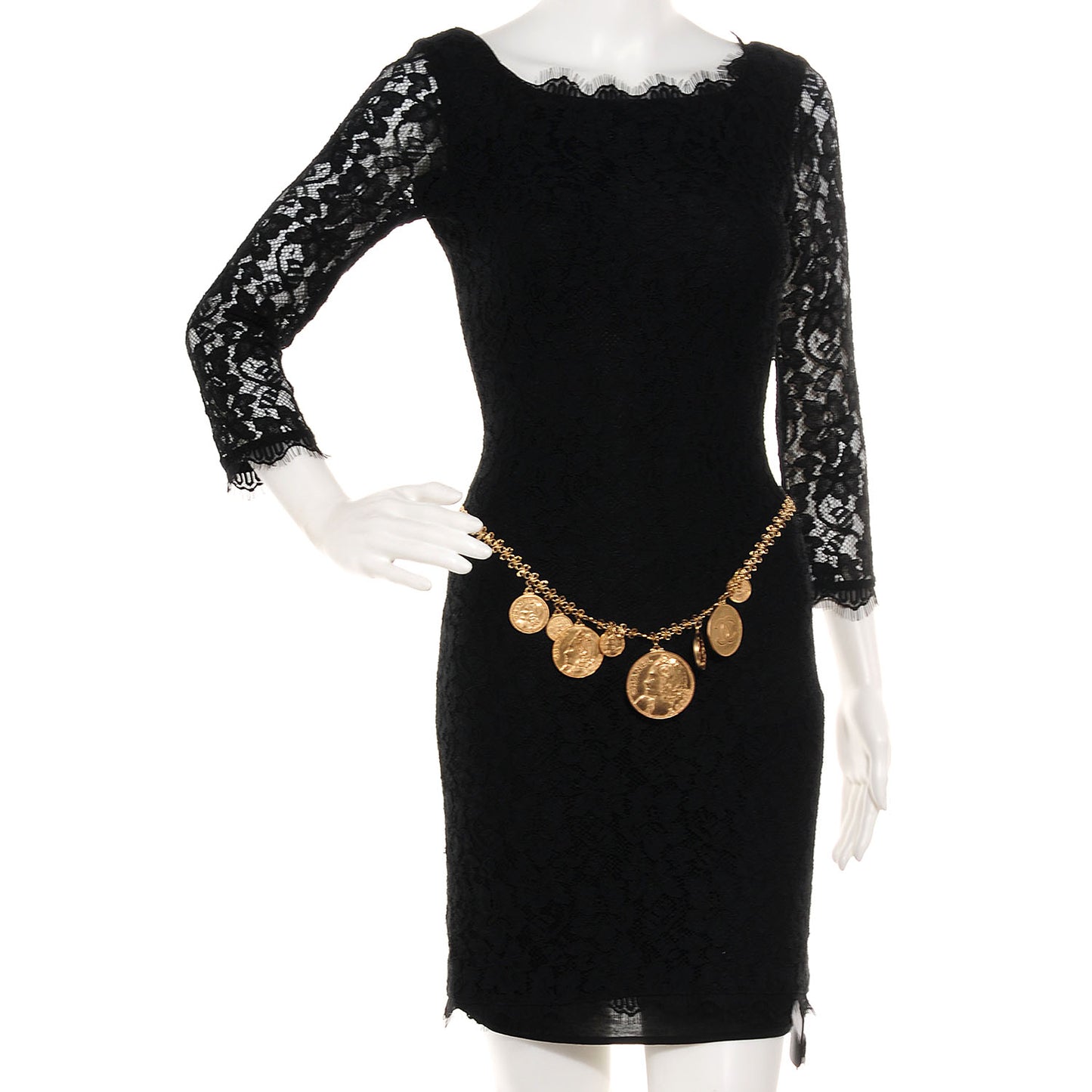 CC Coin Medallion Belt Gold