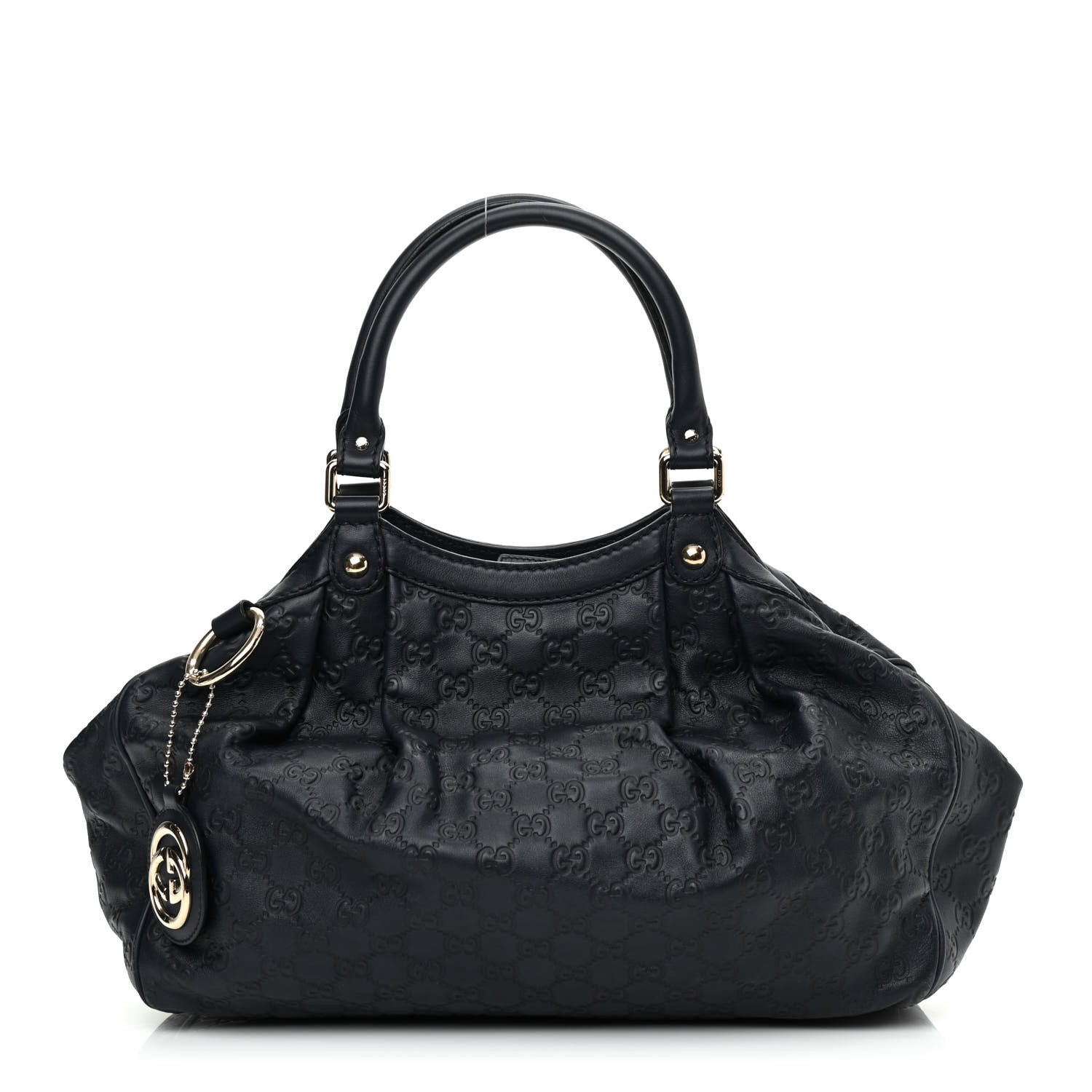 Gucci Guccissima Medium Sukey Tote Blue 1 of 9