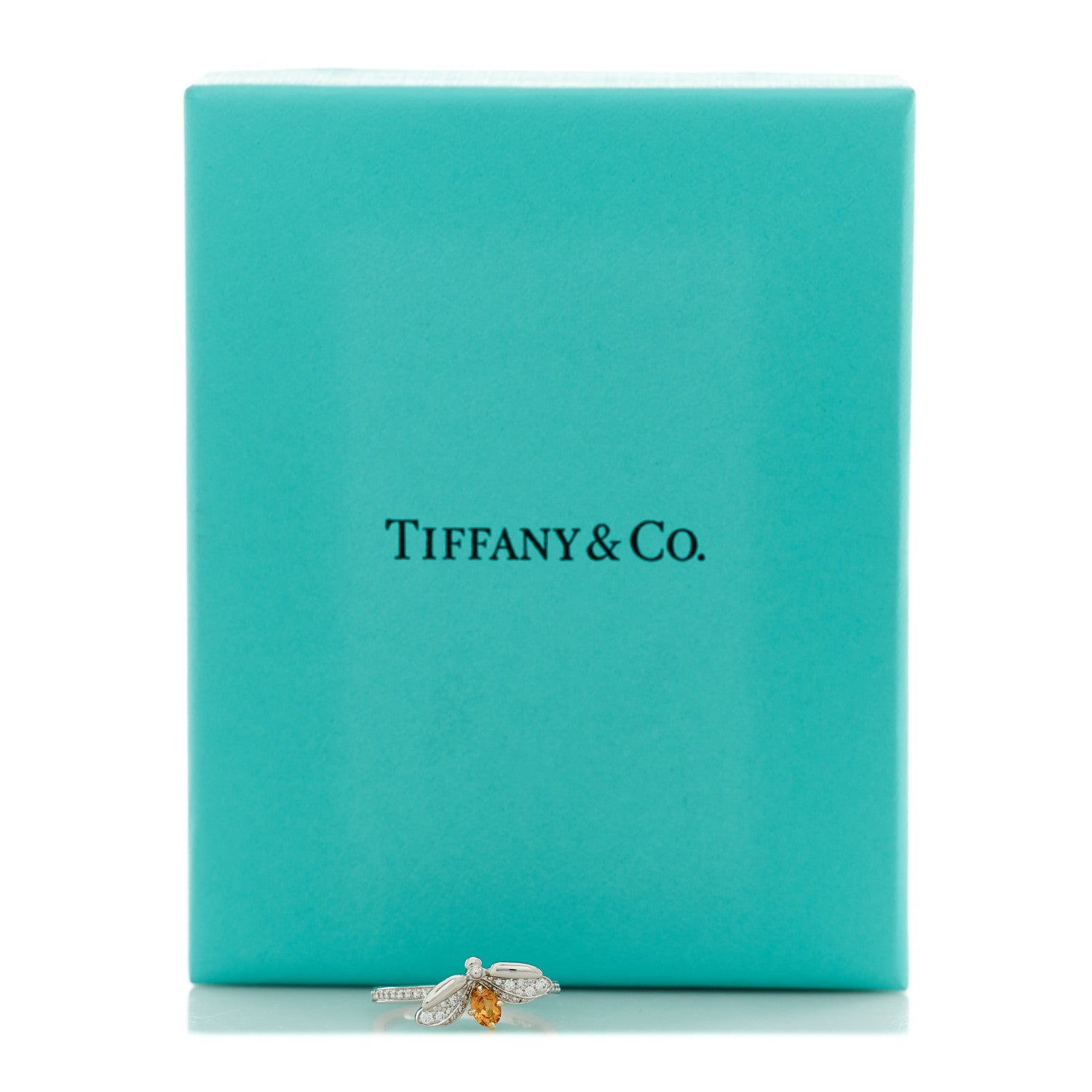 Tiffany Platinum Diamond Spessartine Paper Flowers Firefly Ring 52 6 6 of 6