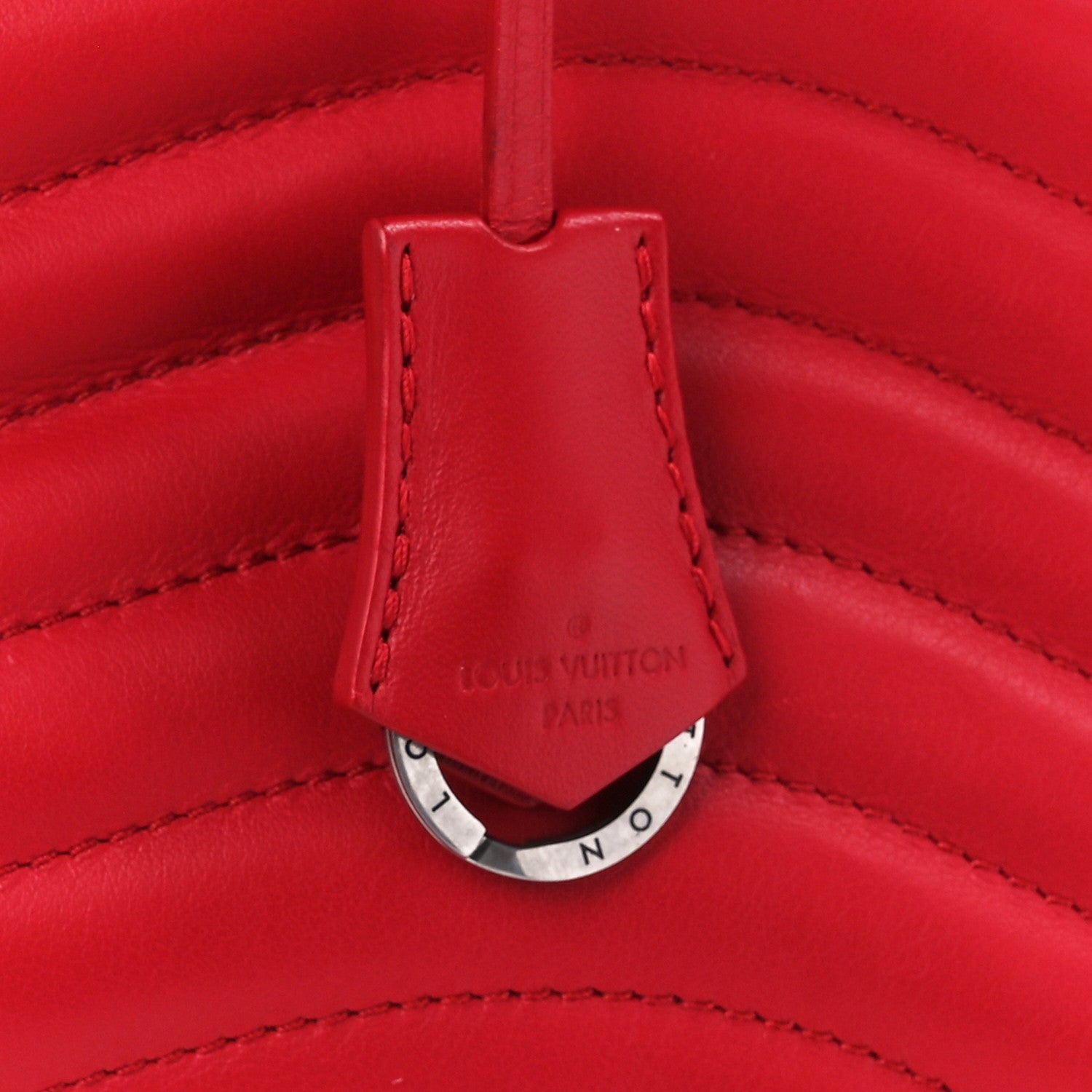 Louis Vuitton Calfskin New Wave Chain Tote Ecarlate 7 of 10