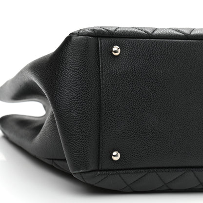 Chanel Caviar Quilted XL Grand Shopping Tote GST Black 9 of 12
