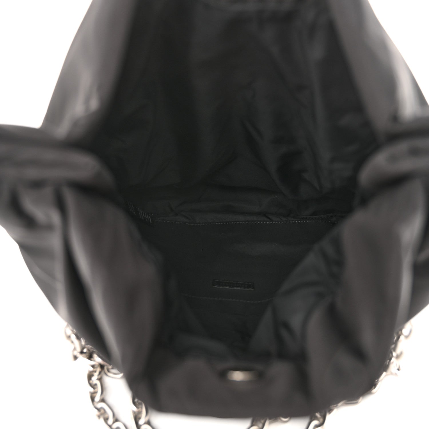 Balenciaga Nylon Medium Monaco Chain Shoulder Bag Black 5 of 10