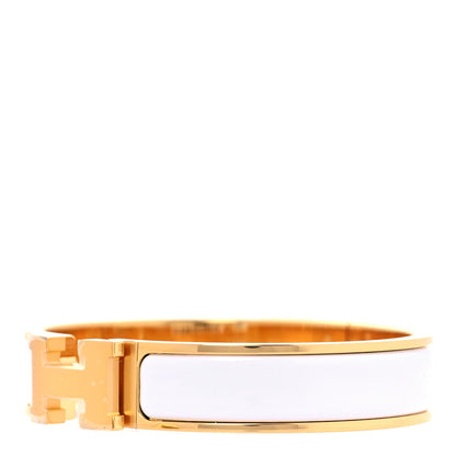 Hermes Enamel Narrow Clic Clac H Bracelet PM White 3 of 7