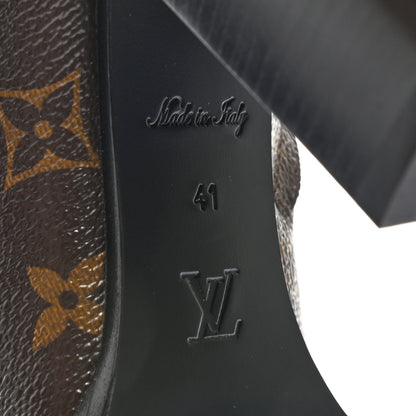 Louis Vuitton Patent Calfskin Monogram Star Trail Ankle Boots 41 Black 6 of 8