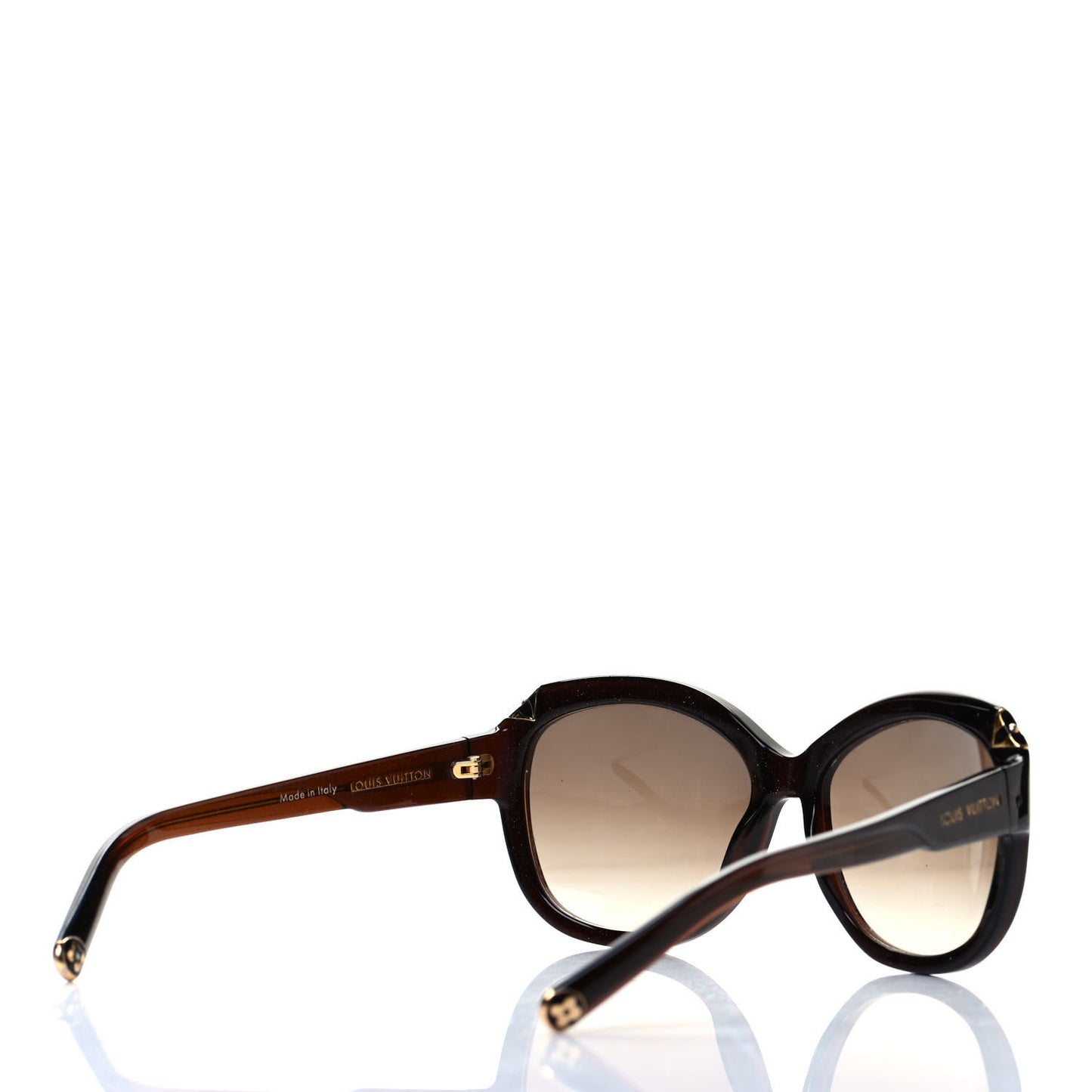 Acetate Hortensia Cat Eye Sunglasses Z0486W Brown Glitter
