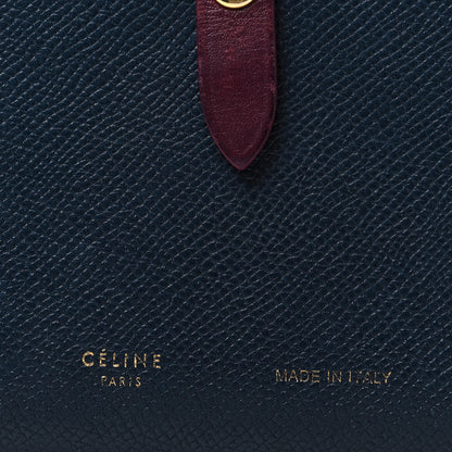 Celine Grained Calfskin Medium Multifunction Strap Wallet Steel Blue 8 of 10