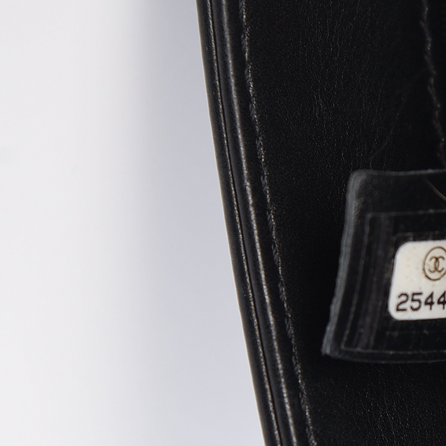 Chanel Calfskin Studded Chevron Quilted Flap Black 7 of 12