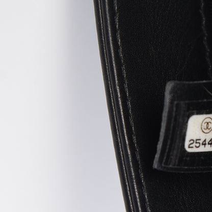 Chanel Calfskin Studded Chevron Quilted Flap Black 7 of 12