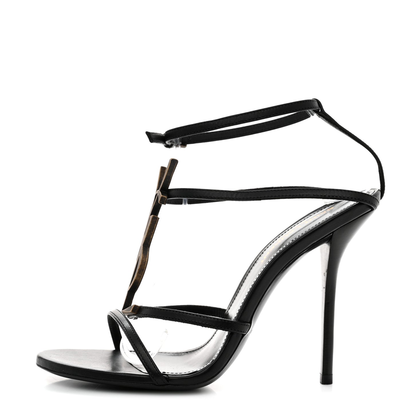Calfskin Cassandra 110 Sandals 37.5 Black