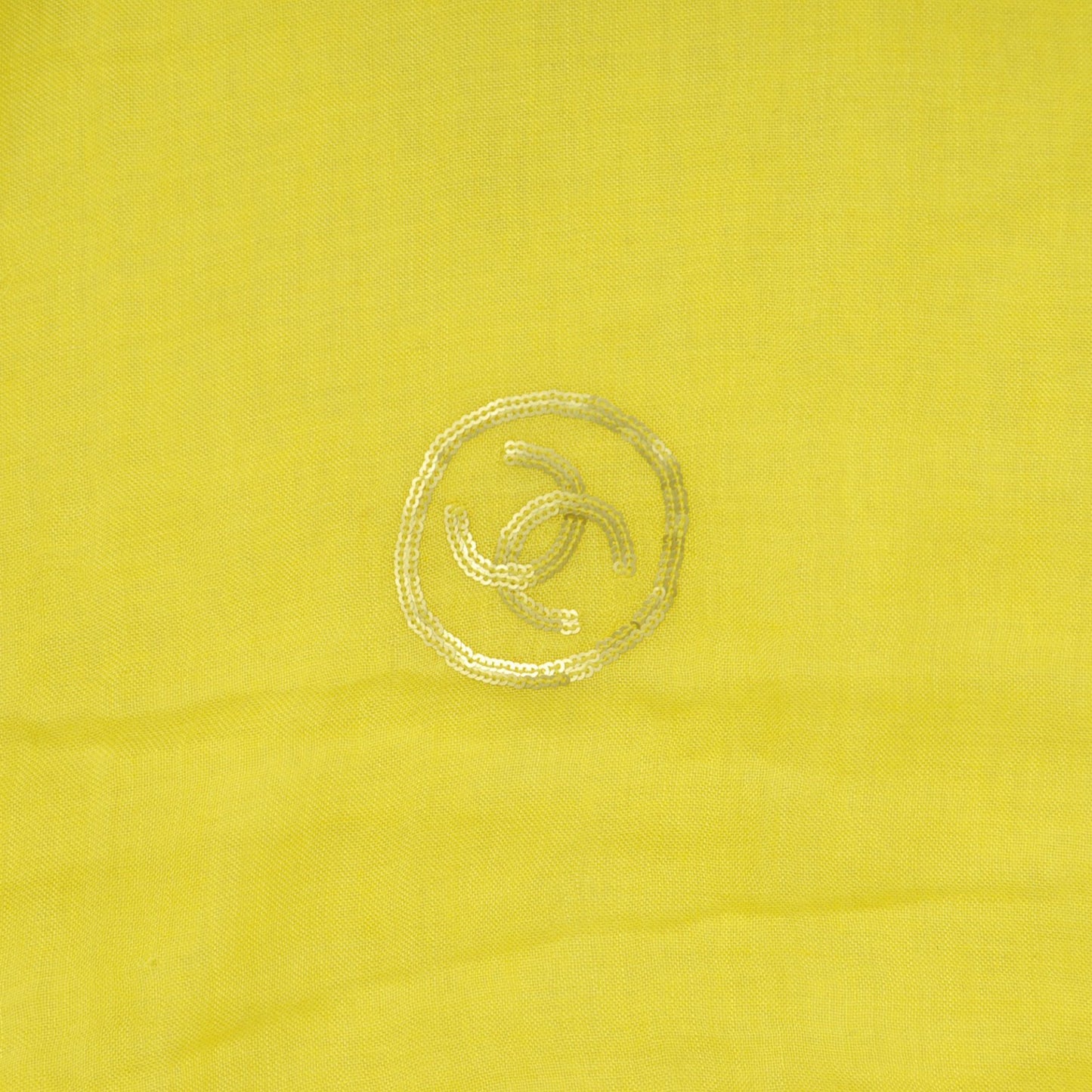 Modal Cashmere Sequins CC Scarf Yellow