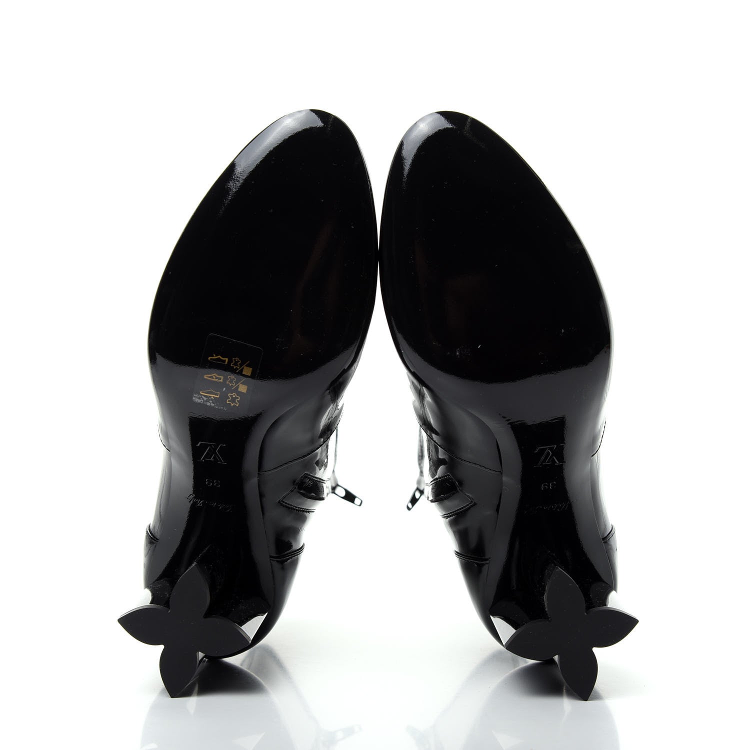 Louis Vuitton Patent Silhouette Ankle Boots 39 Black 6 of 9