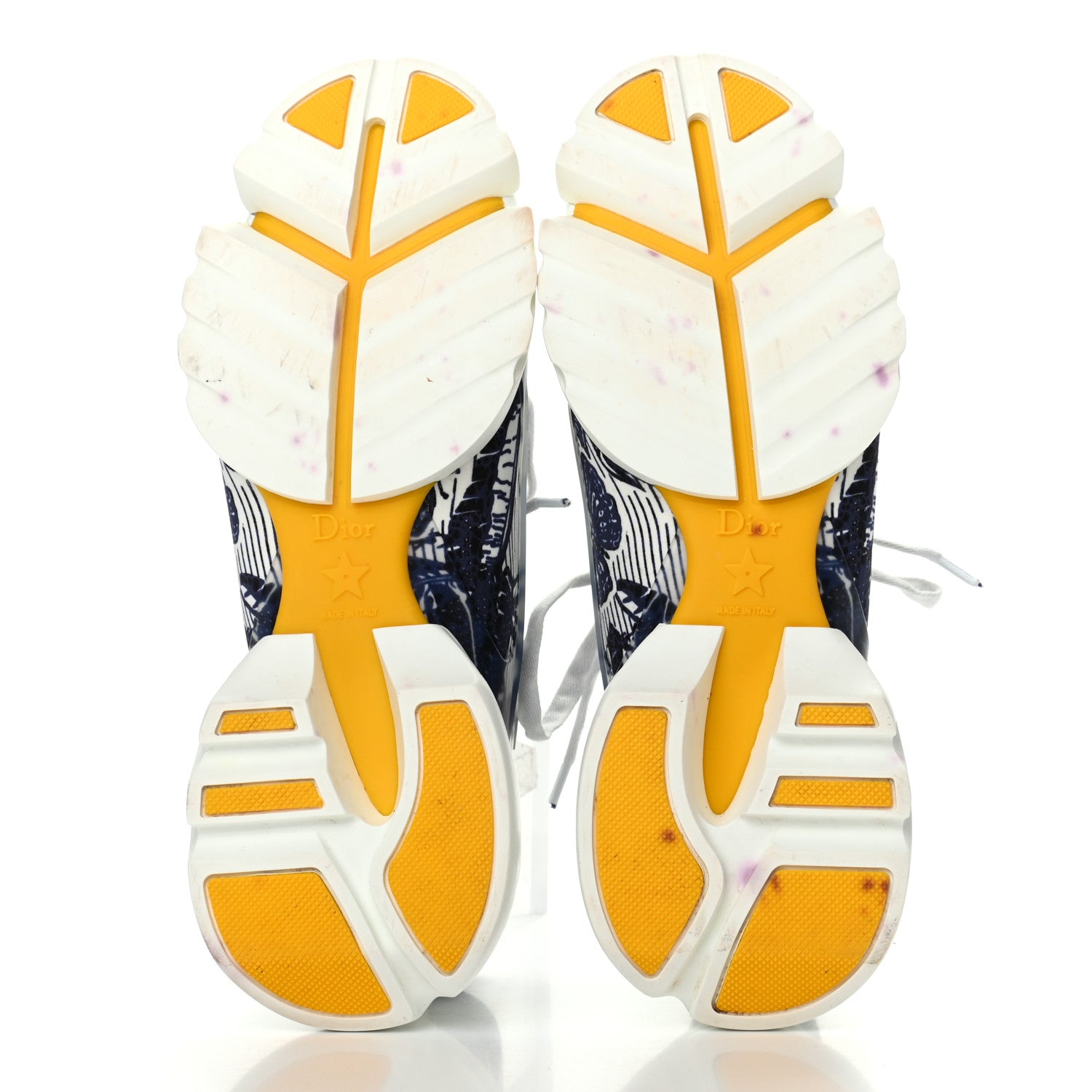 Christian Dior Technical Fabric Tie & Dior Print Womens D-Connect Sneakers 37.5 Denim 5 of 12