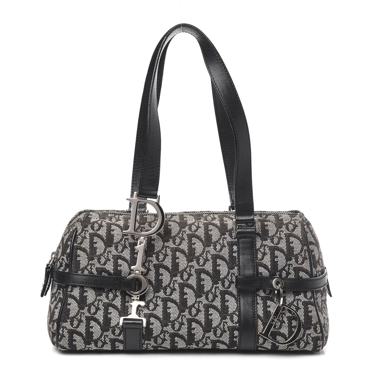 Christian Dior Denim Monogram Charms Shoulder Bag Blue 1 of 11