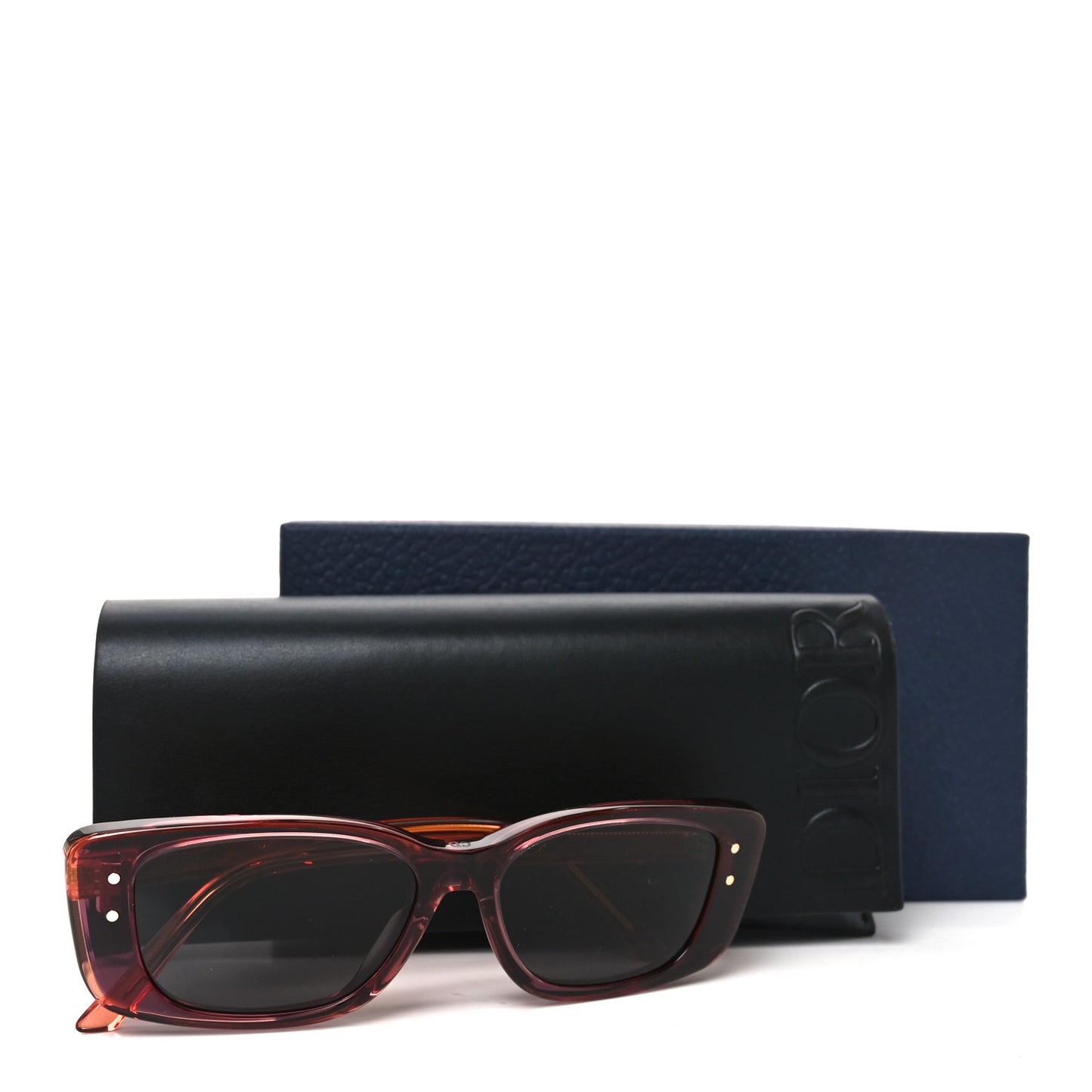 Acetate Cannage DiorHighlight S21 Square Sunglasses Bordeaux