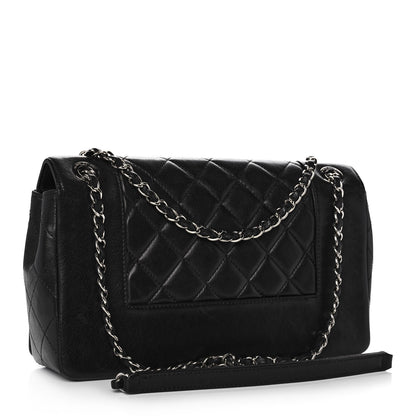 Chanel Sheepskin Quilted Vintage Mademoiselle Flap Black 2 of 12