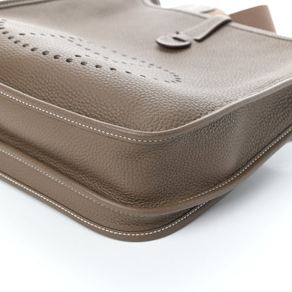 Hermes Taurillon Clemence Evelyne III PM Etoupe 8 of 8