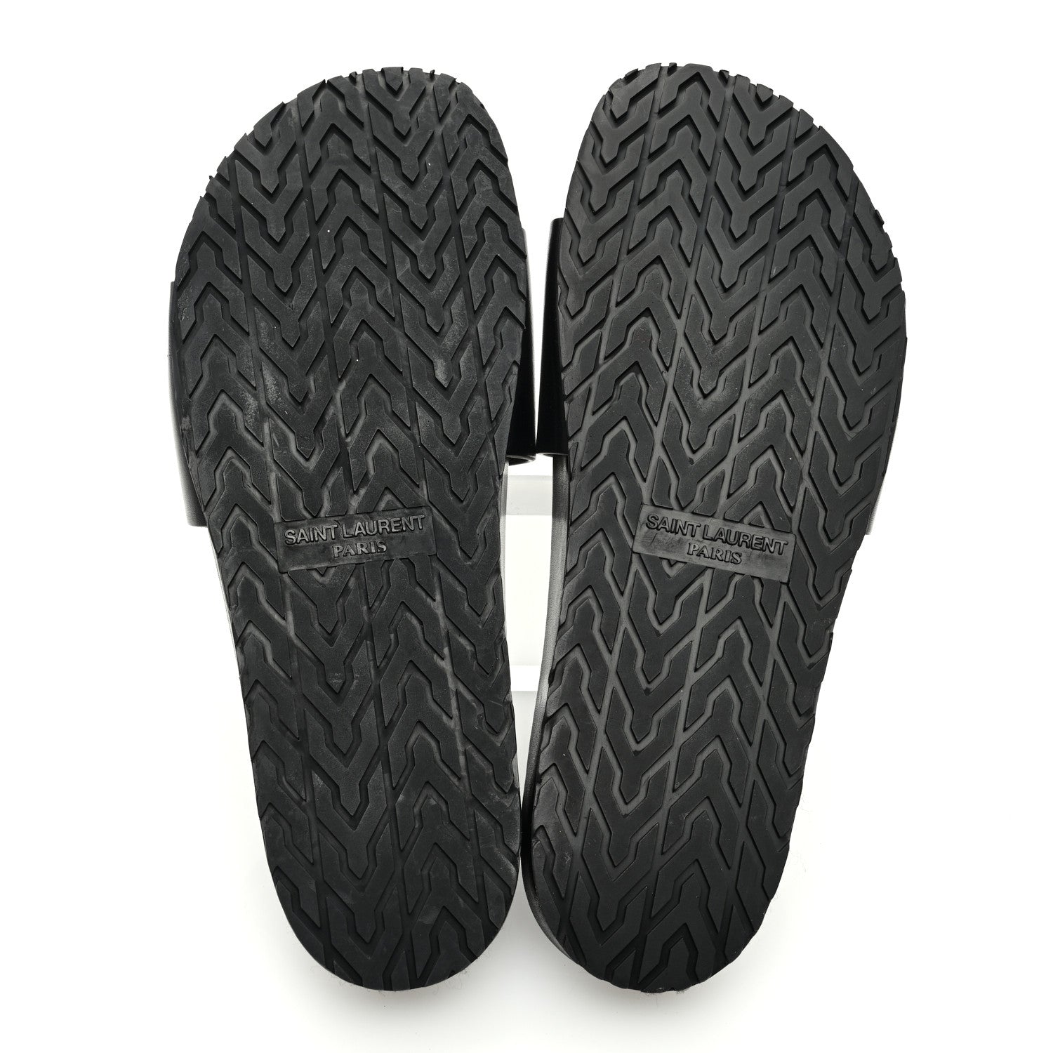 Saint Laurent Calfskin Monogram Jimmy Joan Slide Sandals 43 Black 5 of 9