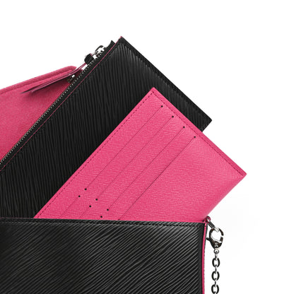 Louis Vuitton Epi Pochette Felicie Black Hot Pink 11 of 12