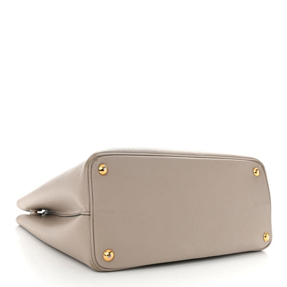 Prada Saffiano Cuir Small Double Bag Pomice 4 of 13