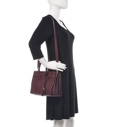 Saint Laurent Grained Calfskin Baby Sac De Jour Souple Rouge Legion 2 of 9