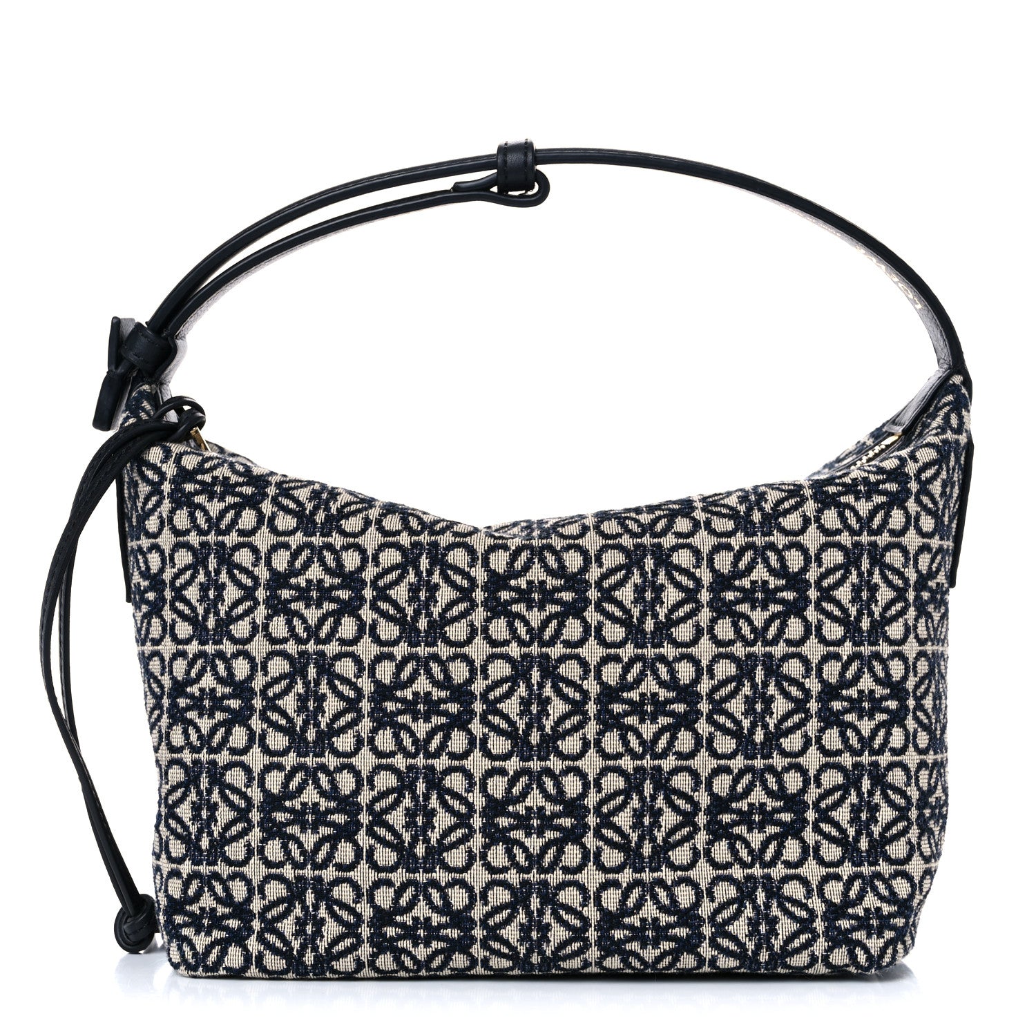 Loewe Jacquard Anagram Calfskin Small Cubi Bag Navy Black 1 of 8