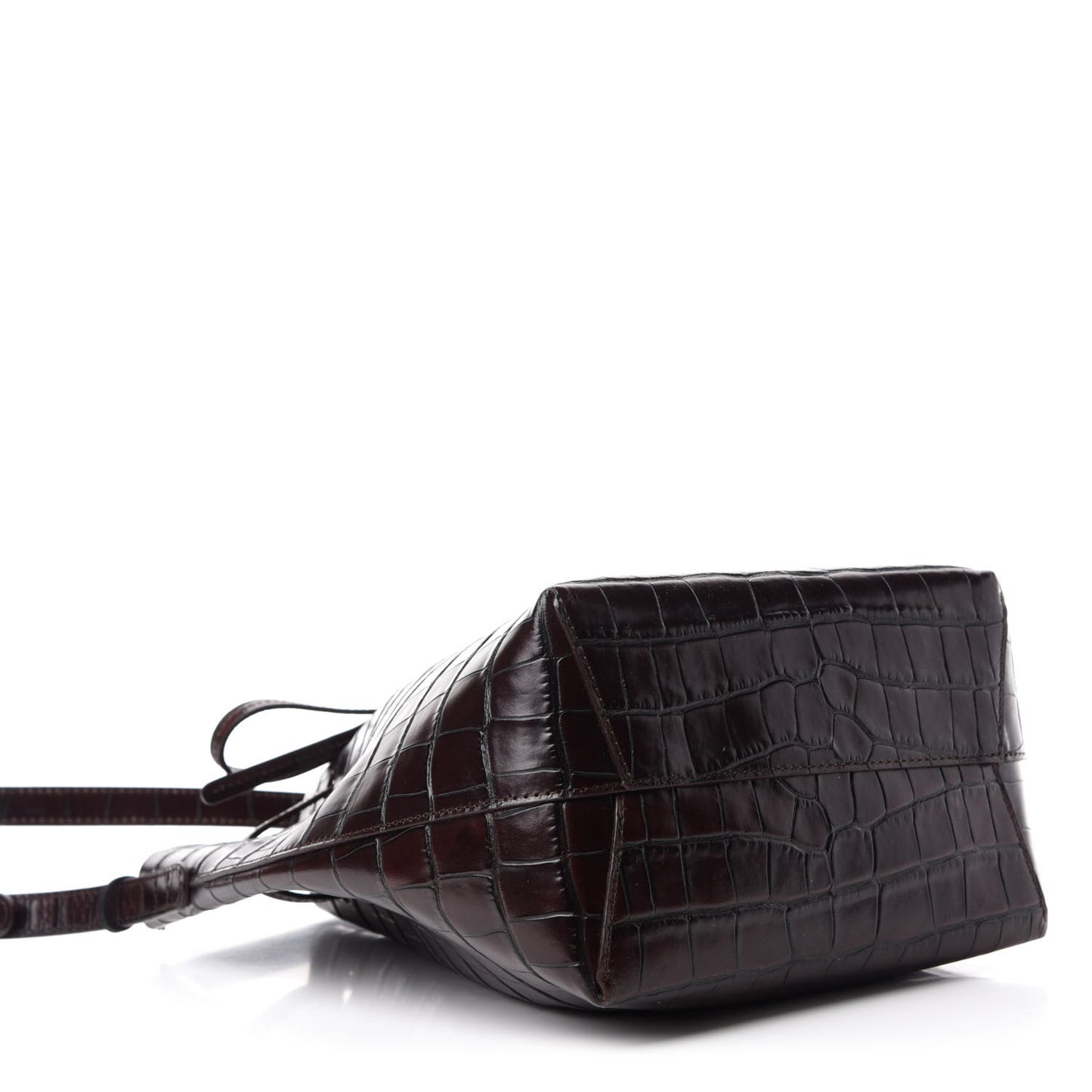 Crocodile Embossed Mini Bucket Bag Class