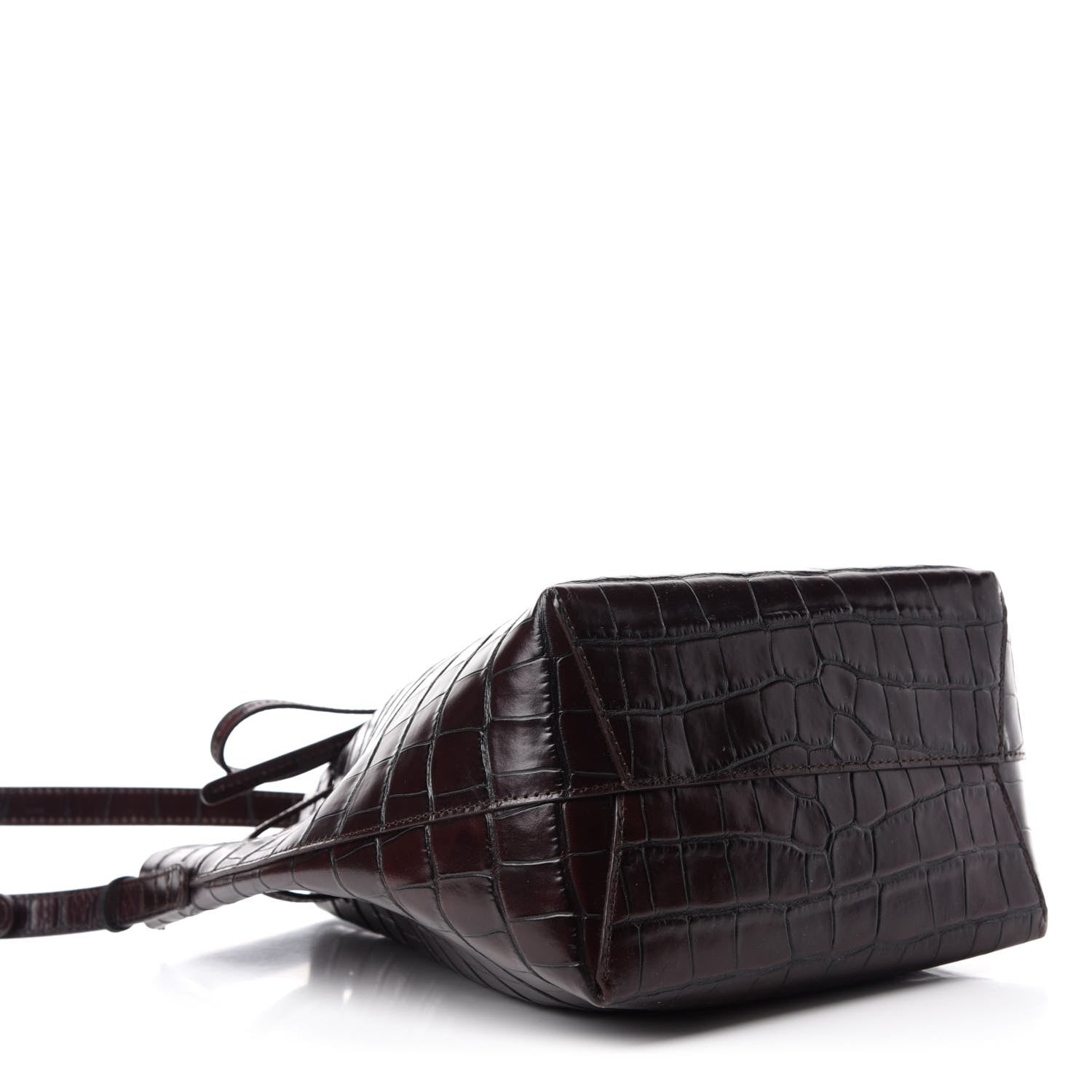 Mansur Gavriel Crocodile Embossed Mini Bucket Bag Class 4 of 10