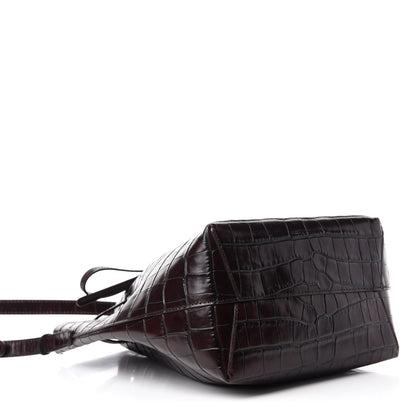 Mansur Gavriel Crocodile Embossed Mini Bucket Bag Class 4 of 10