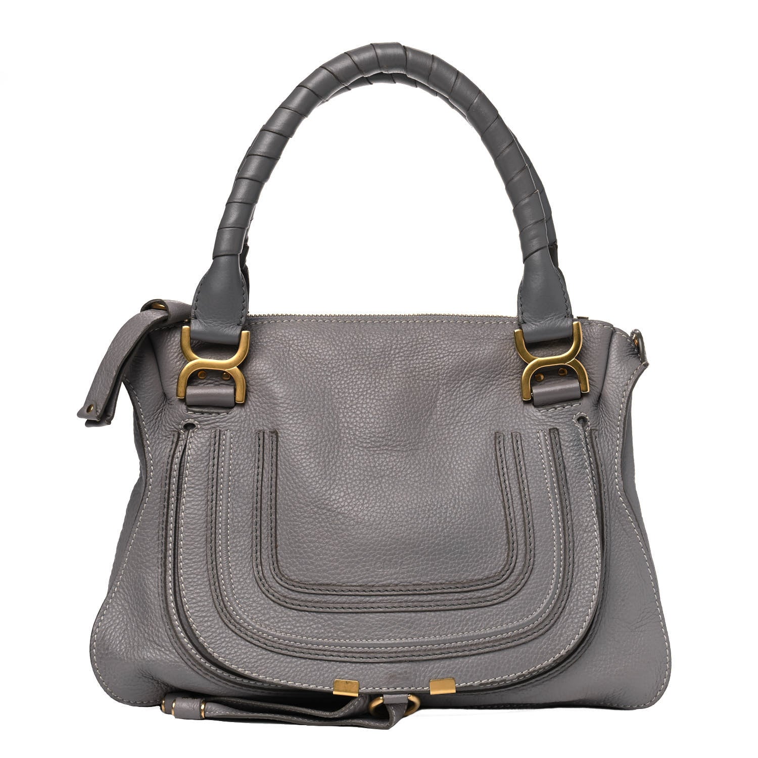 Chloe Calfskin Medium Marcie Satchel Cashmere Grey 1 of 10