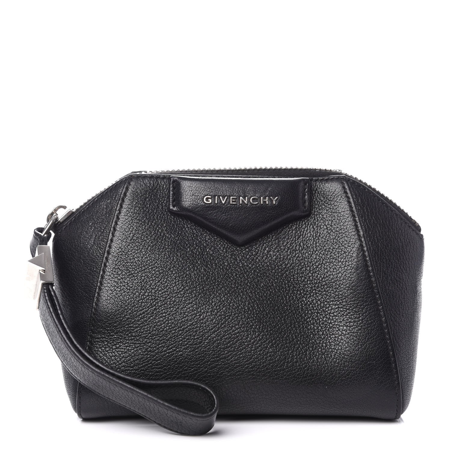 Givenchy Sugar Goatskin Small Antigona Beauty Wristlet Black 1 of 9