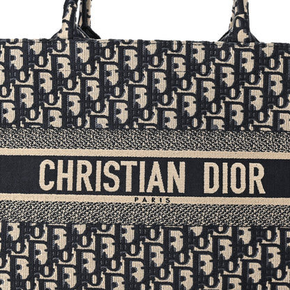 Christian Dior Oblique Medium Book Tote Blue Multicolor 8 of 10