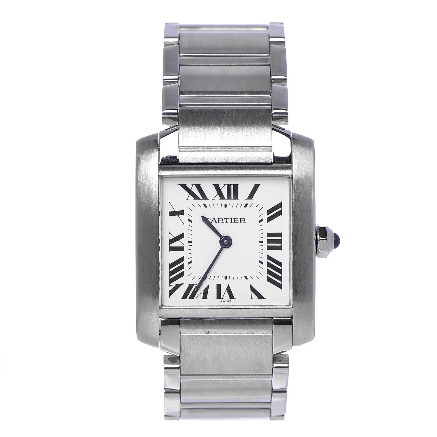 Cartier Stainless Steel 25mm Tank Francaise Quartz Watch 1 of 8