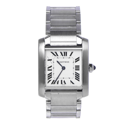 Cartier Stainless Steel 25mm Tank Francaise Quartz Watch 1 of 8