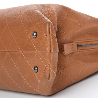 Chanel Grained Vegetal Calfskin Small Urban Shopping Tote Camel 22 of 25