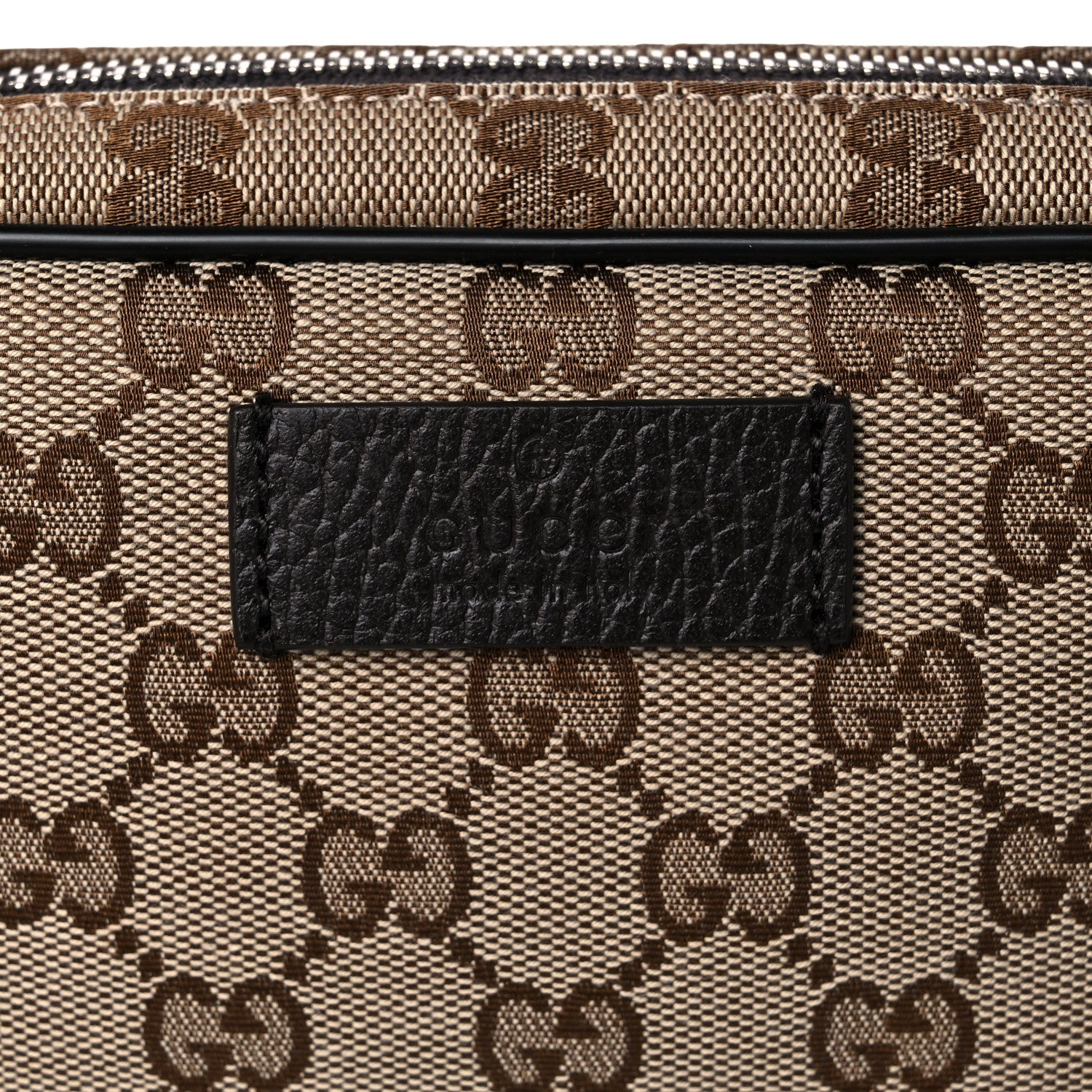 Gucci Monogram Belt Bag Dark Brown 8 of 10