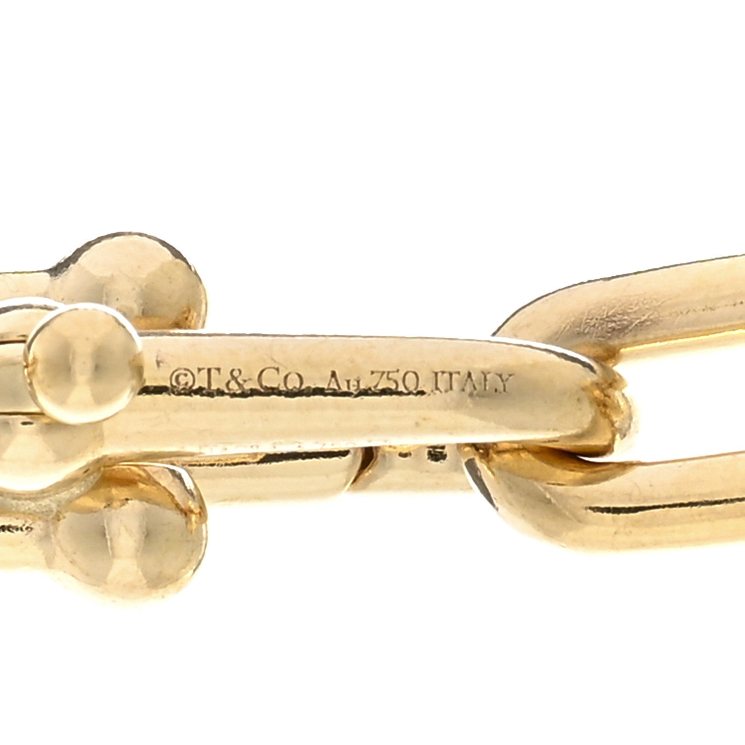 Tiffany 18K Yellow Gold HardWear Graduated Link Necklace 4 of 4