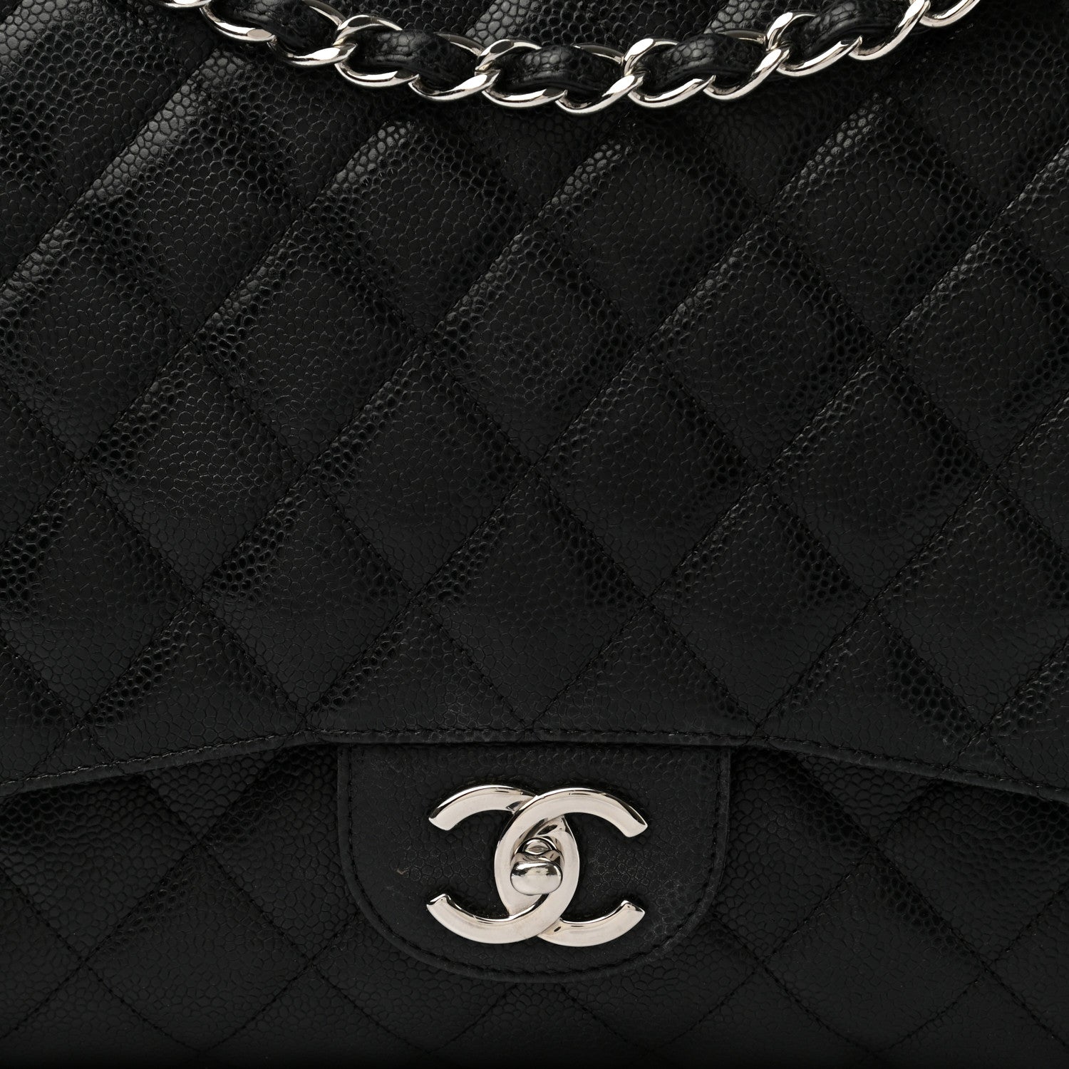 Chanel Caviar Quilted Maxi Double Flap Black 8 of 17
