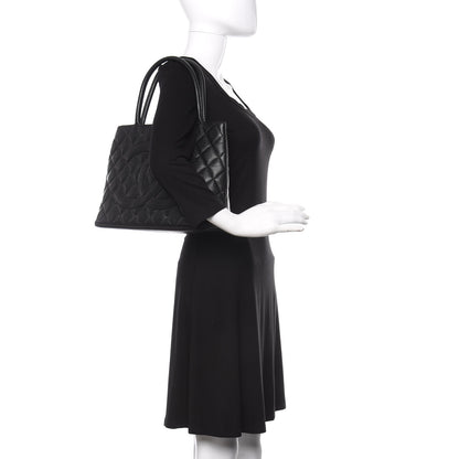 Chanel Caviar Quilted Medallion Tote Black 2 of 17