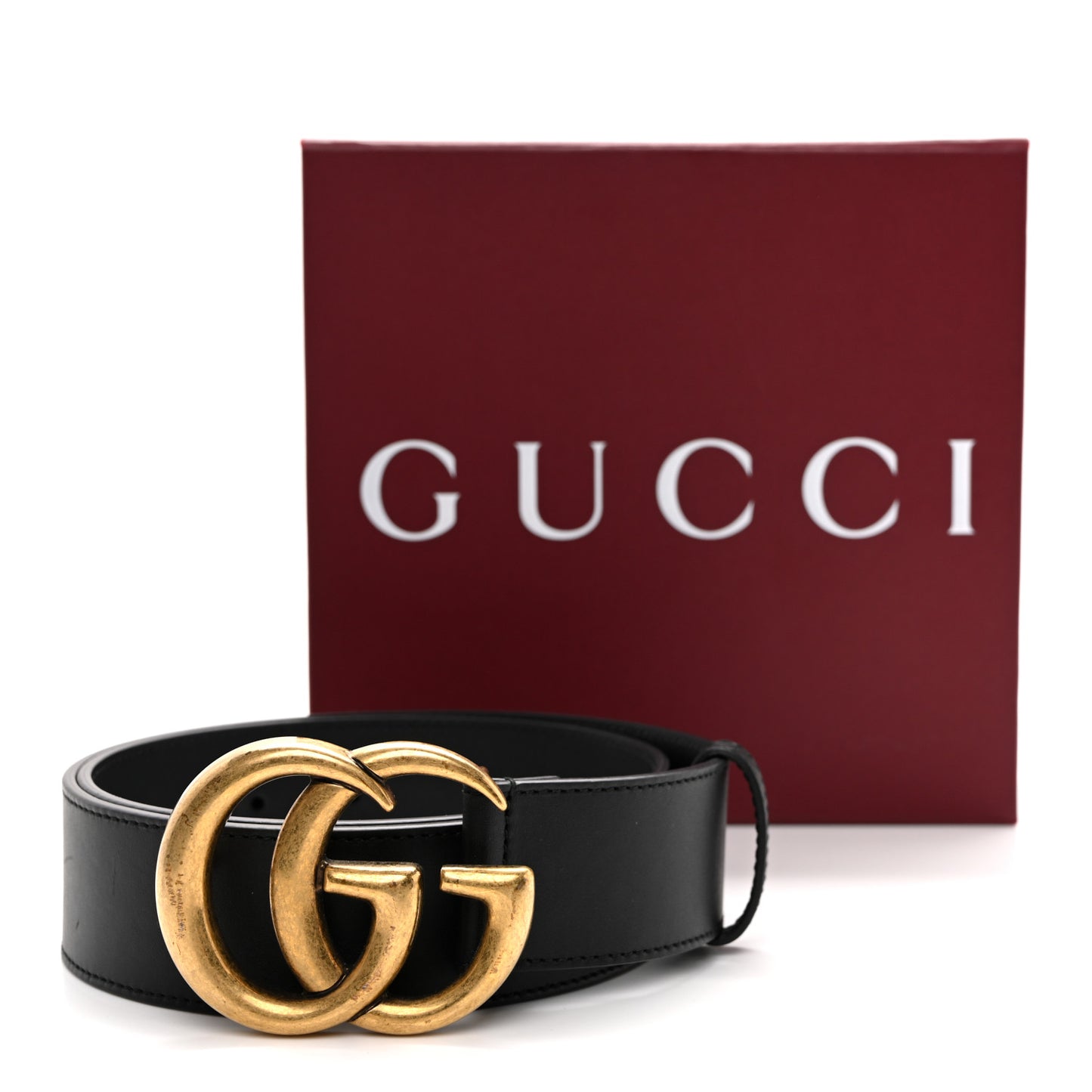 Calfskin Double G 40mm Belt 75 30 Black