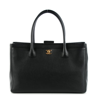 Chanel Calfskin Cerf Executive Shopper Tote Black 2 of 16