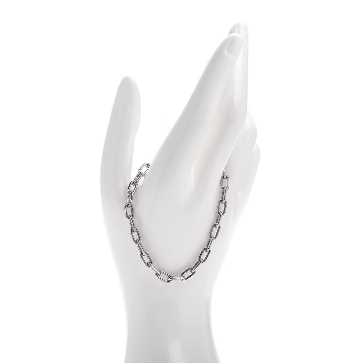 Cartier 18K White Gold Spartacus Chain Bracelet 2 of 4