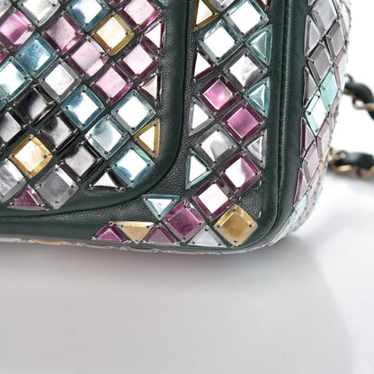 Chanel Lambskin Mosaic Small Flap Green Multicolor 15 of 16