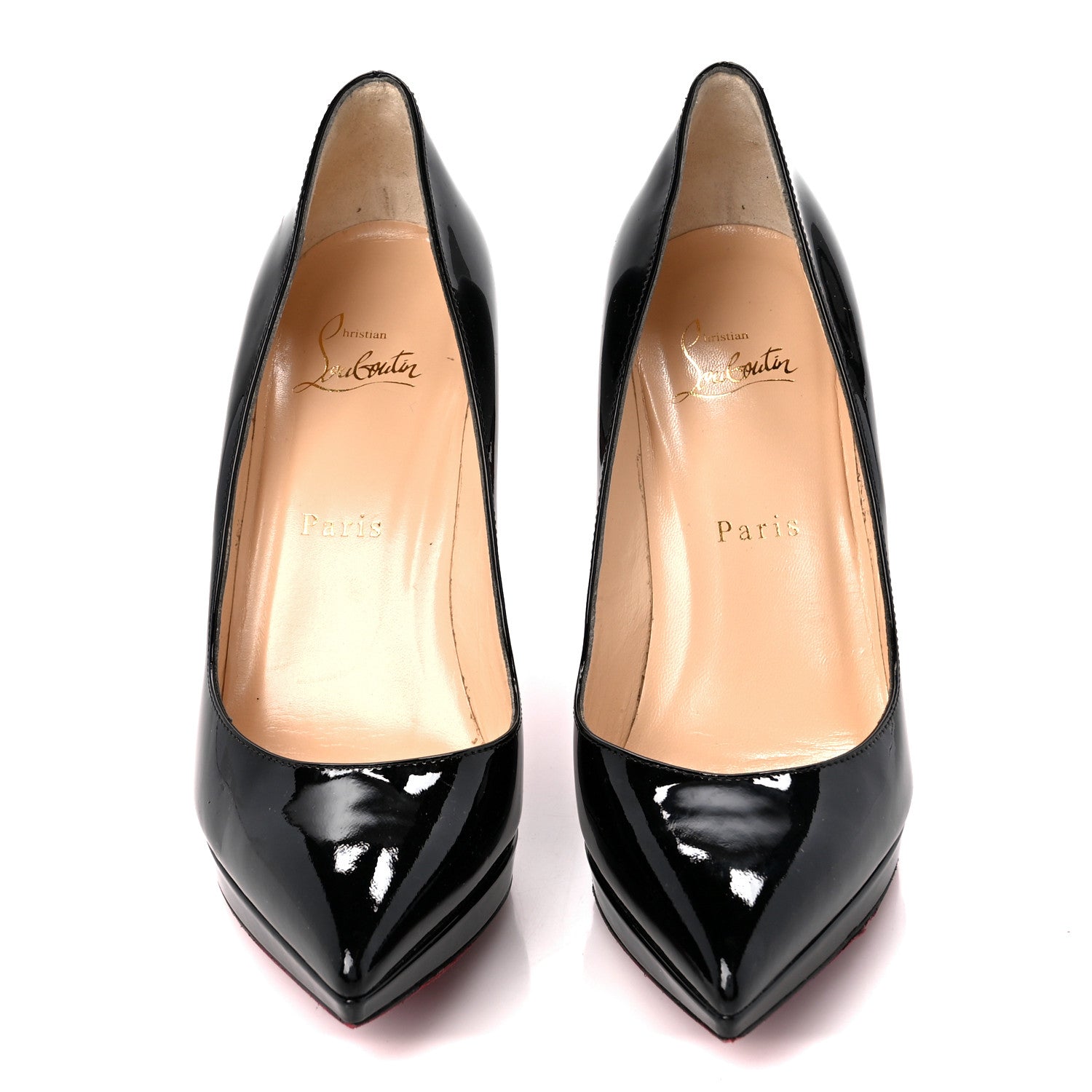 Christian Louboutin Patent Pigalle Plato 100 Pumps 37.5 Black 2 of 8