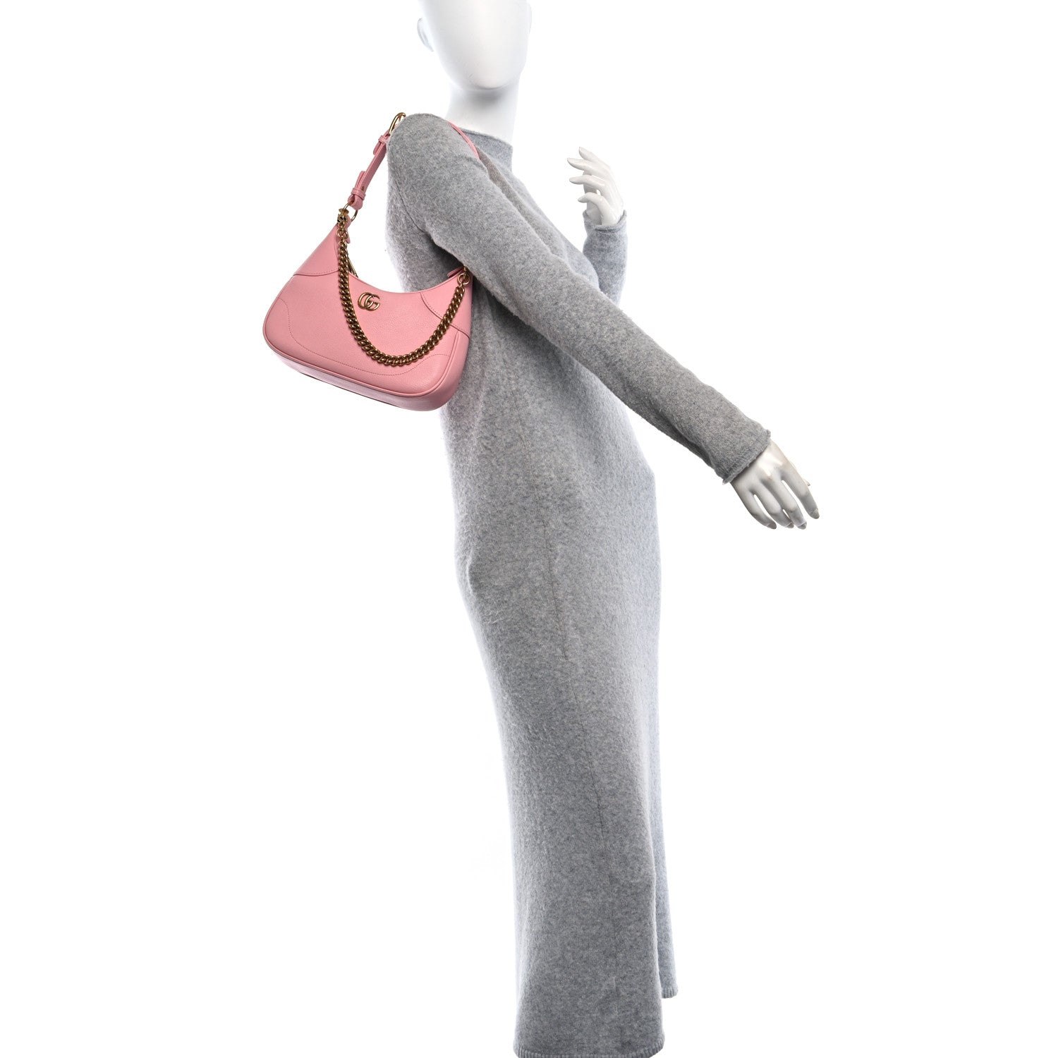 Gucci Goatskin Small Aphrodite Shoulder Bag Wild Rose 2 of 11
